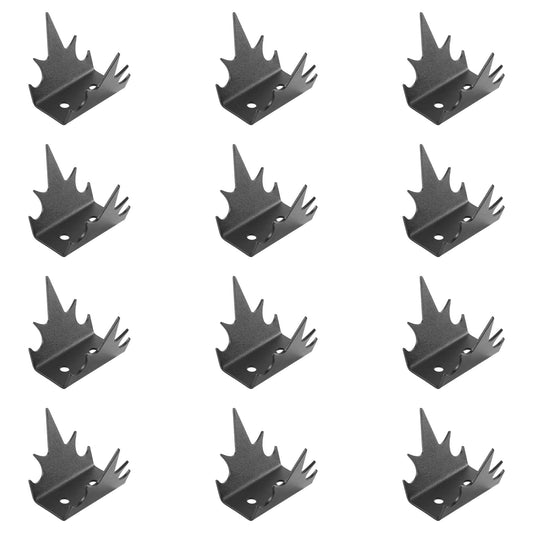 Intruder Deterrent Wall Spikes (12 pc) - Security Fence Spikes, Anti-Climb Hardware, Bird Repellent, Home V1192-AZ-W-0577