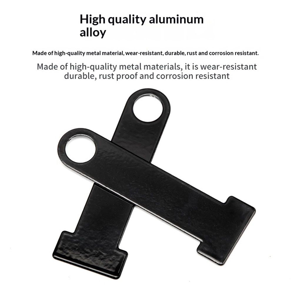 2 pair aluminum alloy Ring Lock, Helmet Strap D Ring Lock aluminum alloy Motorcycle Steel Ring Lock Black V1192-AZ-W-0578