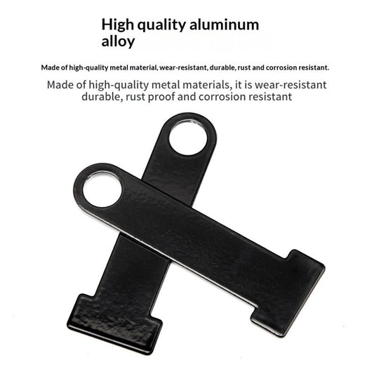 2 pair aluminum alloy Ring Lock, Helmet Strap D Ring Lock aluminum alloy Motorcycle Steel Ring Lock Black V1192-AZ-W-0578