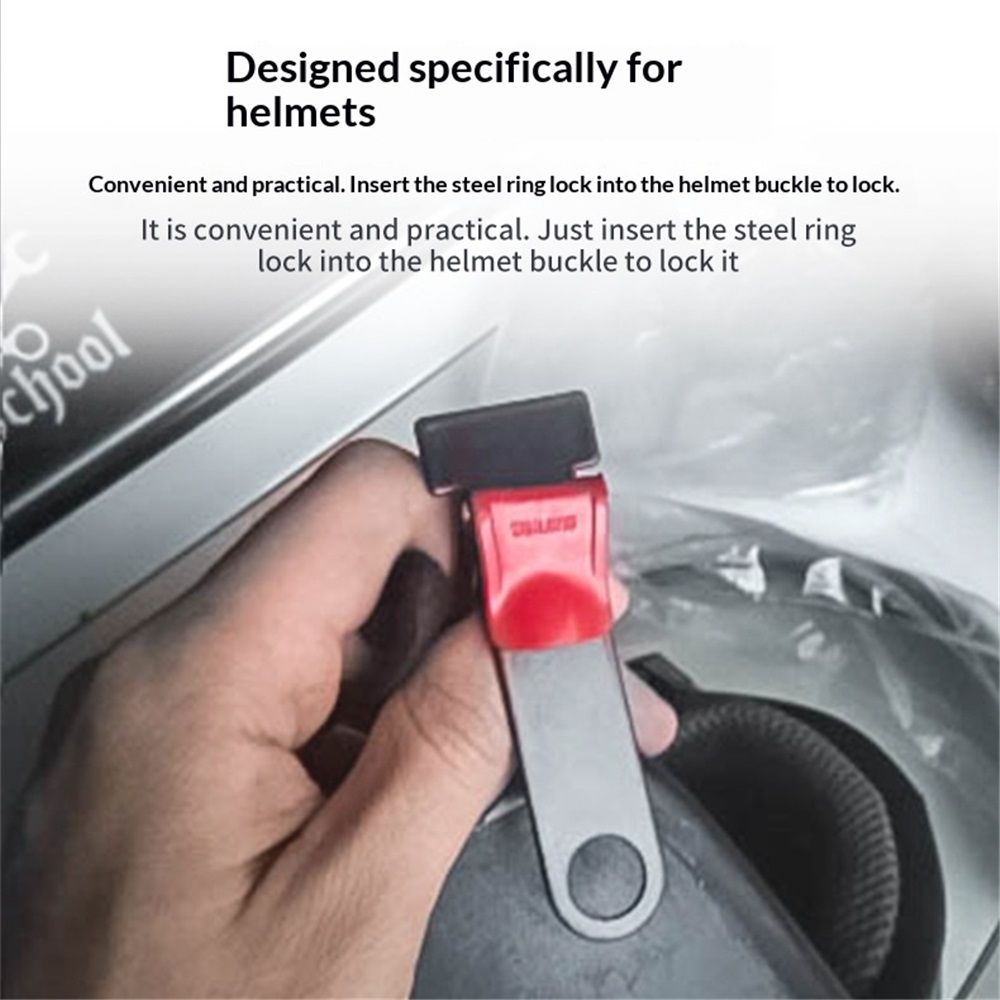 2 pair aluminum alloy Ring Lock, Helmet Strap D Ring Lock aluminum alloy Motorcycle Steel Ring Lock Black V1192-AZ-W-0578