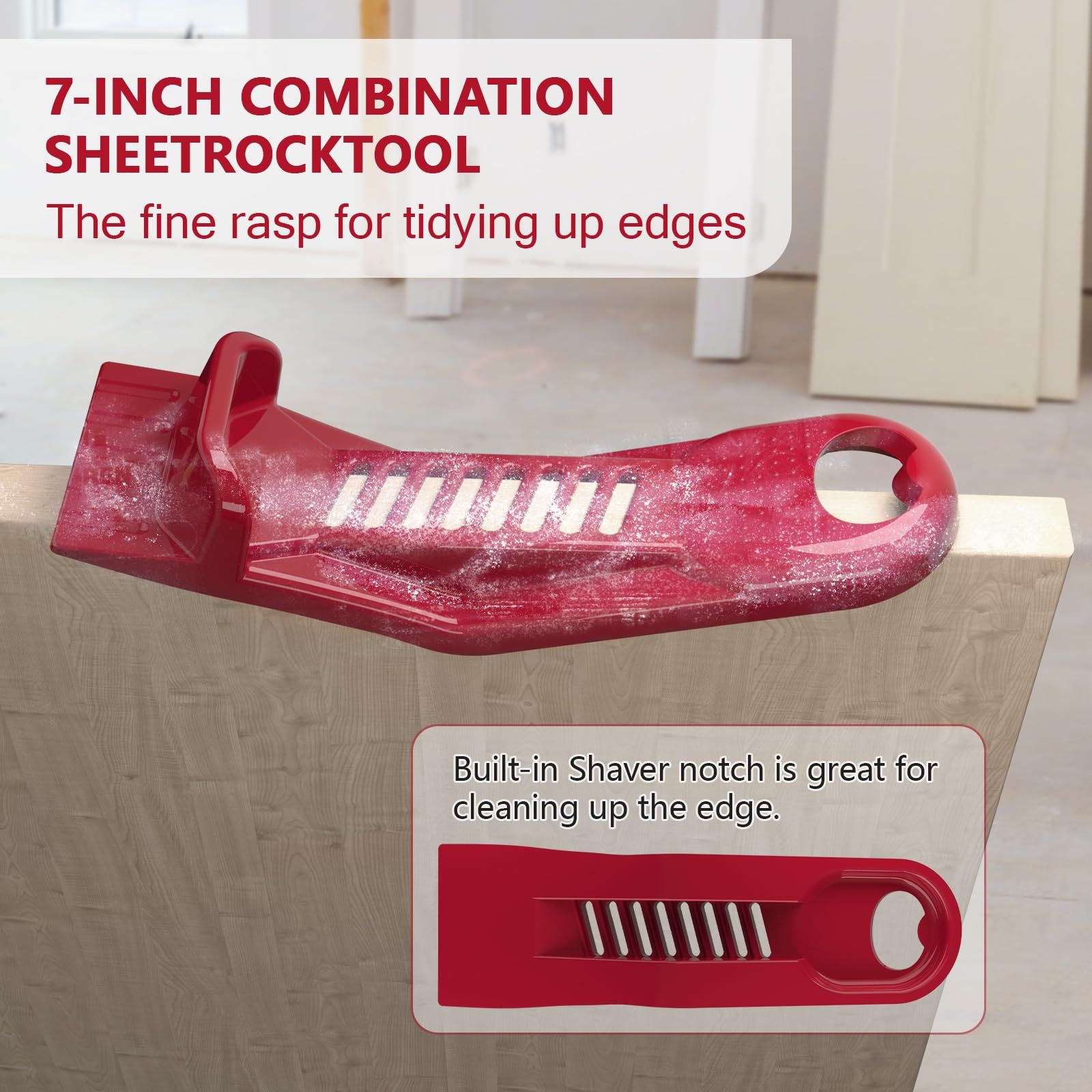 2 pack Drywall Panel Lifter, Drywall Rasp, Drywall Tool Includes Built In Bottle Opener, Lightweight, V1192-AZ-W-0583