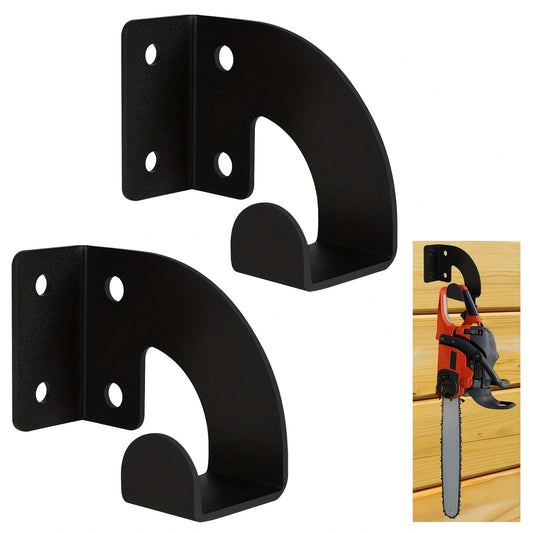 2PCS Chainsaw Hanger, Heavy Duty Chainsaw Wall Mount Holder, Organizer Mounted Chainsaw Rack, Chain Saw V1192-AZ-W-0586