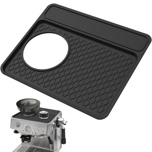 Espresso Tamper Mat, Food Grade Silicone Non-Slip, Waterproof Heat Resistant, Espresso Tamping Station for V1192-AZ-W-0590