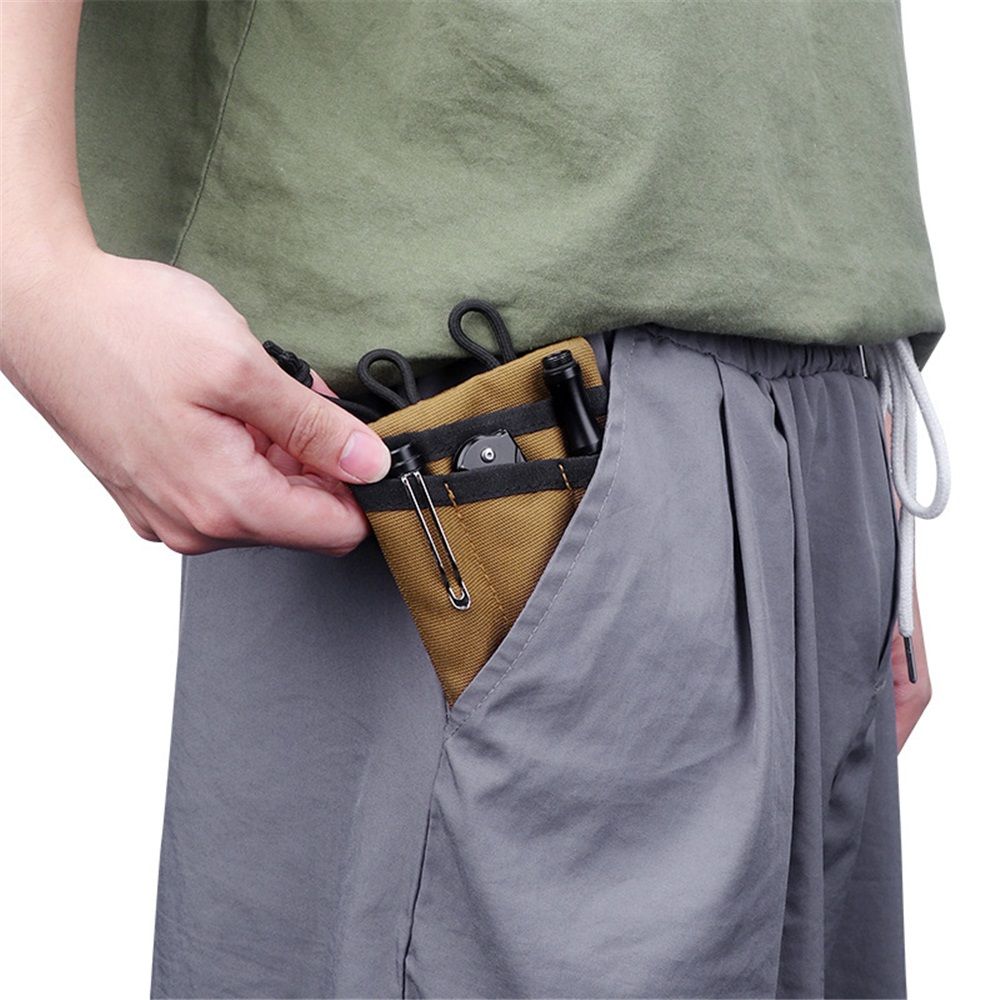 Pouch for Men, Multitool Pocket Pouch Hold Your Flashlight/Pocket Knife, Pen, Notebook Key accessory V1192-AZ-W-0592