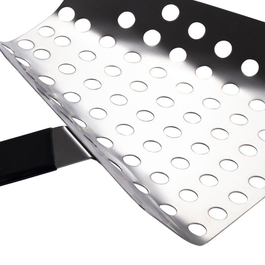 Popcorn Speed Scoop -Stainless Steel Food Grade Filter Spoon with Holes, Removes Unpopped Kernels, Ergonomic V1192-AZ-W-0593