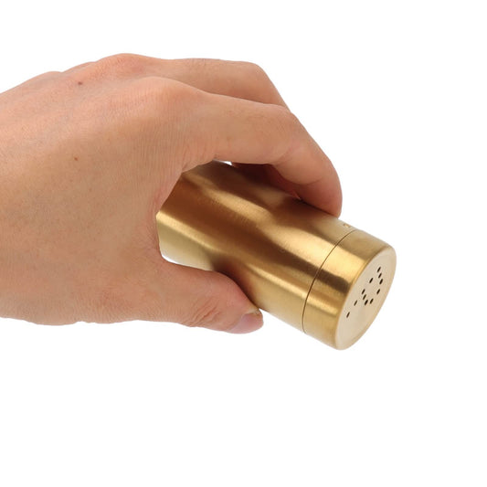 2Pcs Salt and Shakers Set, Stainless Steel Salt and Dispenser Gold Jar Rustproof Seasoning Bottle Easy V1192-AZ-W-0594