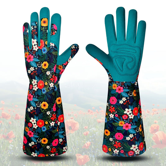 Gardening Gloves for Women, Breathable leather Garden Gloves with Grip, Thorn-Proof Puncture-Resistant Work V1192-AZ-W-0596