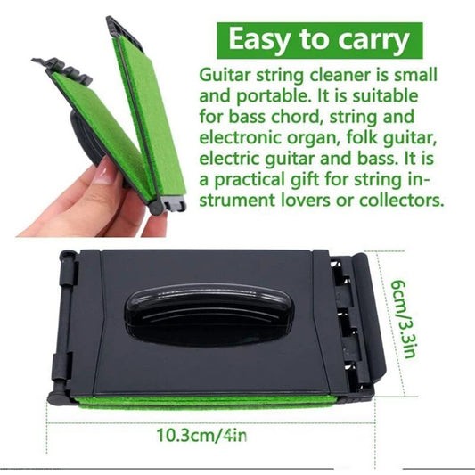Guitar String Cleaner Clean Cloth Tool Scrubber for Cleaning Maintenance Care Kit for V1192-AZ-W-0602