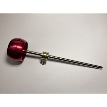 2 Pieces Bass Drum Pedal Beater Aluminum Alloy Hammer Head Percussion Instrument Accessory Part Red V1192-AZ-W-0606