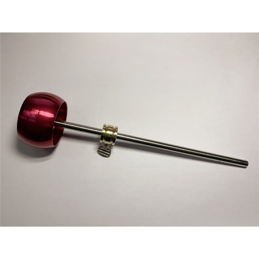 2 Pieces Bass Drum Pedal Beater Aluminum Alloy Hammer Head Percussion Instrument Accessory Part Red V1192-AZ-W-0606