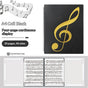 Sheet Music Folder, Music Binder, 4 Page Expand,20 Pages Capacity, Writable Choir Folder, Black V1192-AZ-W-0608