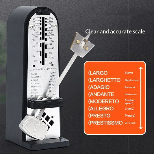 Mechanical Metronome Portable Mini Universal Metronome 11cm Height for Piano Guitar Violin Ukulele Chinese V1192-AZ-W-0613