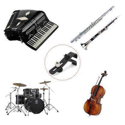 Drum Microphone Clip, 4PCS Shockproof Securing Mic Clips Drums Micro Phone Clamp Mount Holder Adjustable V1192-AZ-W-0616