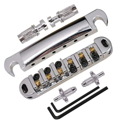 LP SG Roller Saddle Bridge ABR-1 Tune-o-matic Bridge Tailpiece Bridge For Guitar (Chrome) Tailpiece Roller V1192-AZ-W-0621
