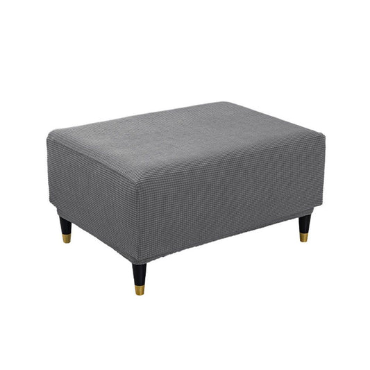 Cover Slipcover Rectangle Footrest Sofa Slipcovers Stool Cover Footstool Protector Covers Feature Stretch V1192-AZ-W-0623