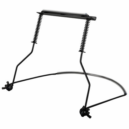 Professional Harmonica Holder - 10 Hole, Adjustable Neck Brace, Hands-Free, Black For Beginner, Students, V1192-AZ-W-0633