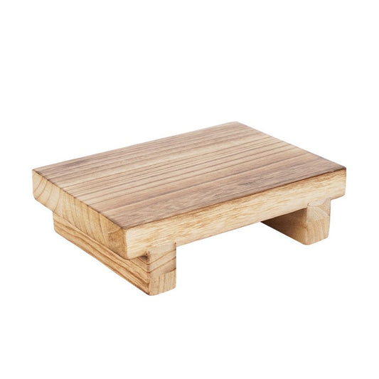 Stand Soap Tray for Kitchen Sink, Wood Pedestal for Kitchen Counter Sink Stand Decorative Rustic Bathroom V1192-AZ-W-0635
