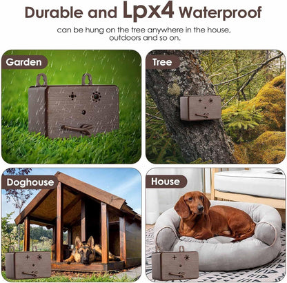 Anti Barking Device for Dogs, Sonic Bark Deterrents, 50 FT Ultrasonic Dog Barking Control Device, (Mocha V1192-AZ-W-0647