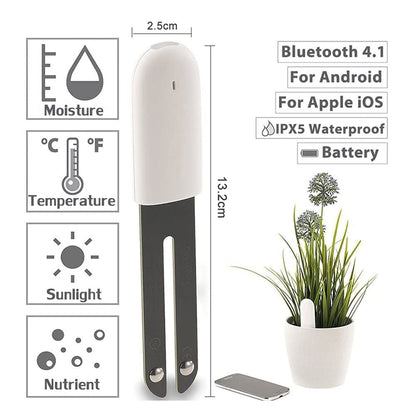 Automatically detect Moisture/Temperature/Light/Fertility,Can Connect to Mobile Phone via V1192-AZ-W-0648