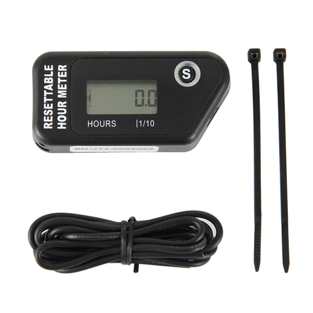 LCD Digital Hour Meter Gauge Vibration Activated,Waterproof Design,for All Vibrating Machine,Air V1192-AZ-W-0650