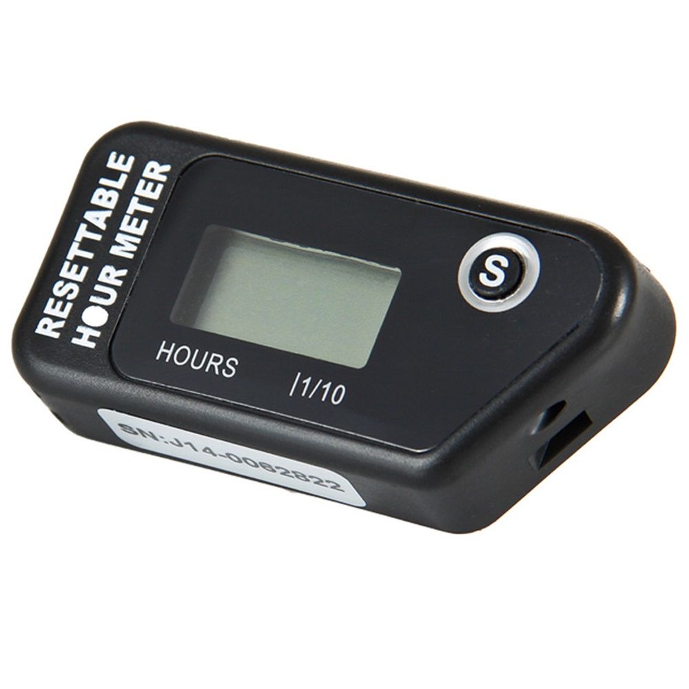 LCD Digital Hour Meter Gauge Vibration Activated,Waterproof Design,for All Vibrating Machine,Air V1192-AZ-W-0650