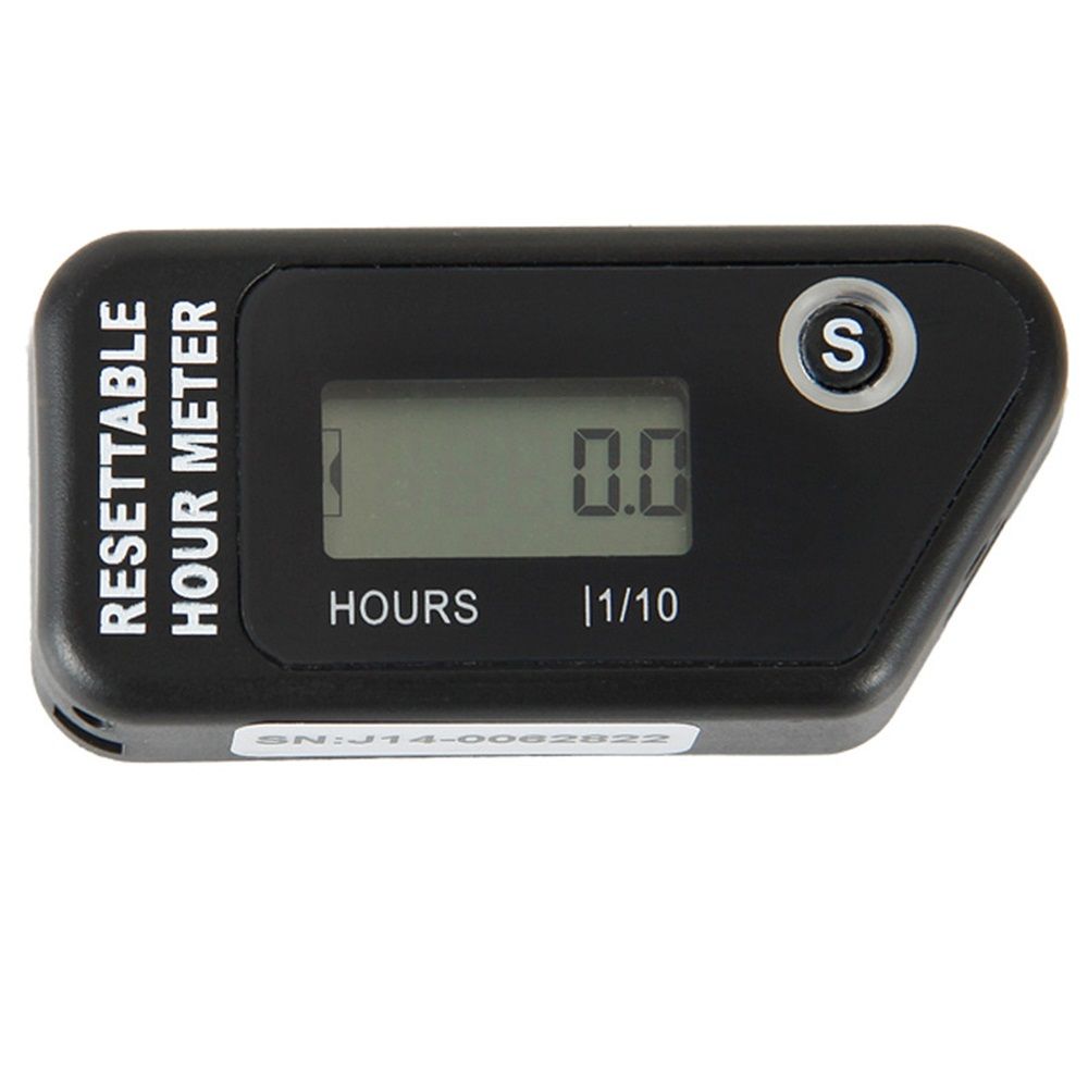 LCD Digital Hour Meter Gauge Vibration Activated,Waterproof Design,for All Vibrating Machine,Air V1192-AZ-W-0650