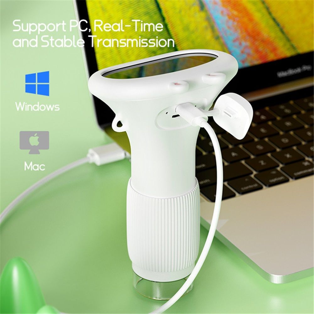 Microscope for Kids, 2" IPS Screen 1000X Handheld Digital Microscopes HD Pocket Portable Mini USB Microscope V1192-AZ-W-0657