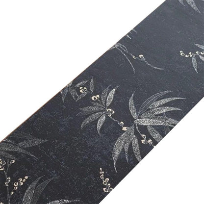 Flower black placemat, tablecloth, autumn/winter floral leaf, spring plant tablecloth, suitable for dinner V1192-AZ-W-0665