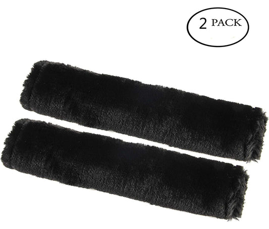 Belt Cover, Ultra-Soft & Durability,Thick Seat Belt Pads, Universal Fit for Car, Truck, SUV 2Pack (black) V1192-AZ-W-0670