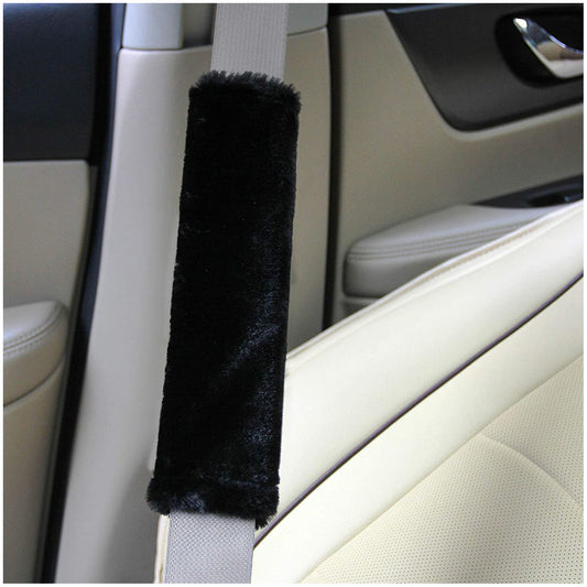 Belt Cover, Ultra-Soft & Durability,Thick Seat Belt Pads, Universal Fit for Car, Truck, SUV 2Pack (black) V1192-AZ-W-0670