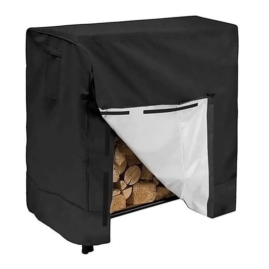 Long-Lasting Waterproof Firewood Rack Cover, Snowproof & Dustproof Protection, 210D Oxford Cloth, for Outdoor V1192-AZ-W-0676