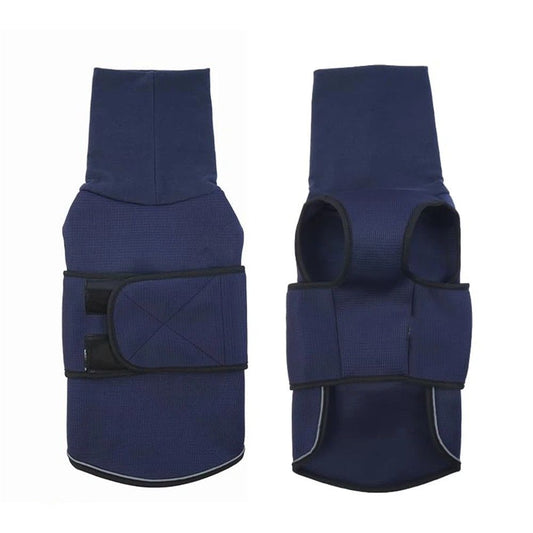 Dog Anxiety Vest and Coat, Skin-Friendly Anxiety Calming Hoodie with Ear Wrap, Dog Jacket for Thunder, V1192-AZ-W-0681