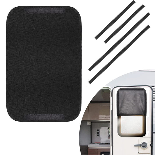 Door Window Shade Cover, RV Door Window Shade Cover,Sun Blackout Fabric for Camper Privacy Entrance V1192-AZ-W-0686