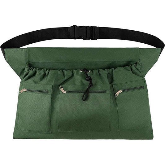 Gardening Apron, Garden Aprons with Pockets & Drawstring Bag, Fruit Storage Harvest Picking Apron Pouch for V1192-AZ-W-0689