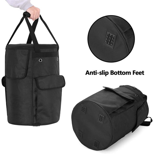 Propane Tank Cover, 20 lb Propane Gas Tank Bag with Side Flip Flap and Stable Tabletop Feature, 2 Storage V1192-AZ-W-0690