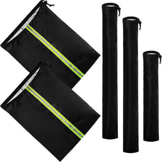 5 pack Side View Mirror Cover with Wiper Cover | Winter Protection Cover for Snow and Ice | Universal Fit for V1192-AZ-W-0699