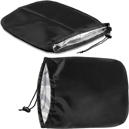 2-pairs Side View Mirror Covers | 420D Oxford Fabric | Side Mirror Winter Protection Cover for Snow and Ice | V1192-AZ-W-0703