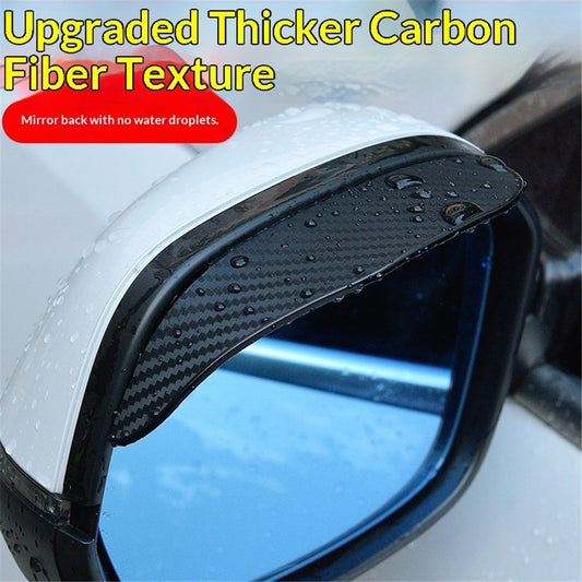 2 pair Side Mirror Rain Guard - Carbon Fiber Rear View Mirror Cover - Automotive Exterior Accessories for V1192-AZ-W-0704
