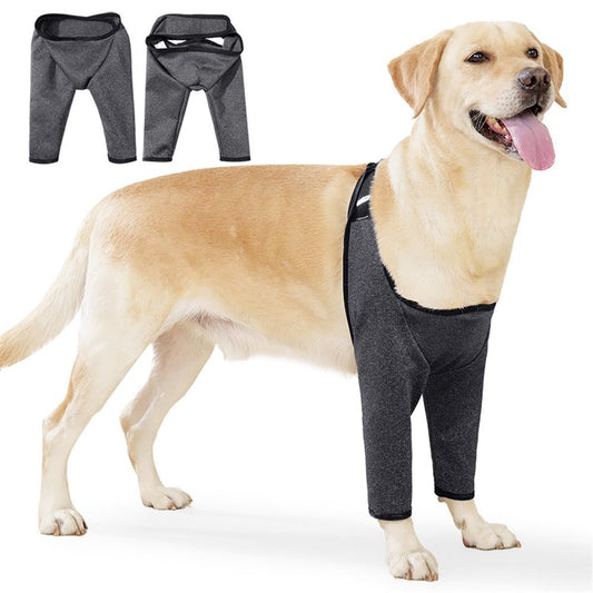 Dog Recovery Suit for Front Legs, Dog Recovery Sleeves After Surgery with Elastic Band, Soft Protective Elbow V1192-AZ-W-0716