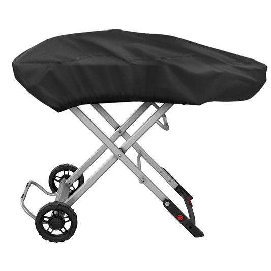 Grill Cover for Portable Gas Grill , Outdoor Heavy Duty Waterproof Oxford Fabric Weather Resistant(black) V1192-AZ-W-0721