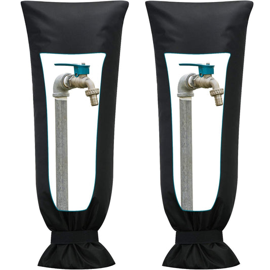 Outdoor Faucet Cover for Winter Freeze Protection 13*25inch Outdoor Long Faucet Cover Socks for Winter V1192-AZ-W-0723