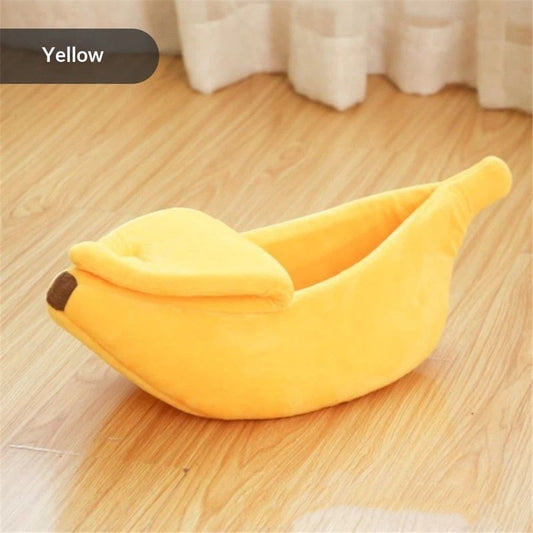 Small Animal Bed Warm Cozy Banana Cave Hideout Sleep Nest House Habitat for Hedgehog Hamster Rat Chinchilla V1192-AZ-W-0725