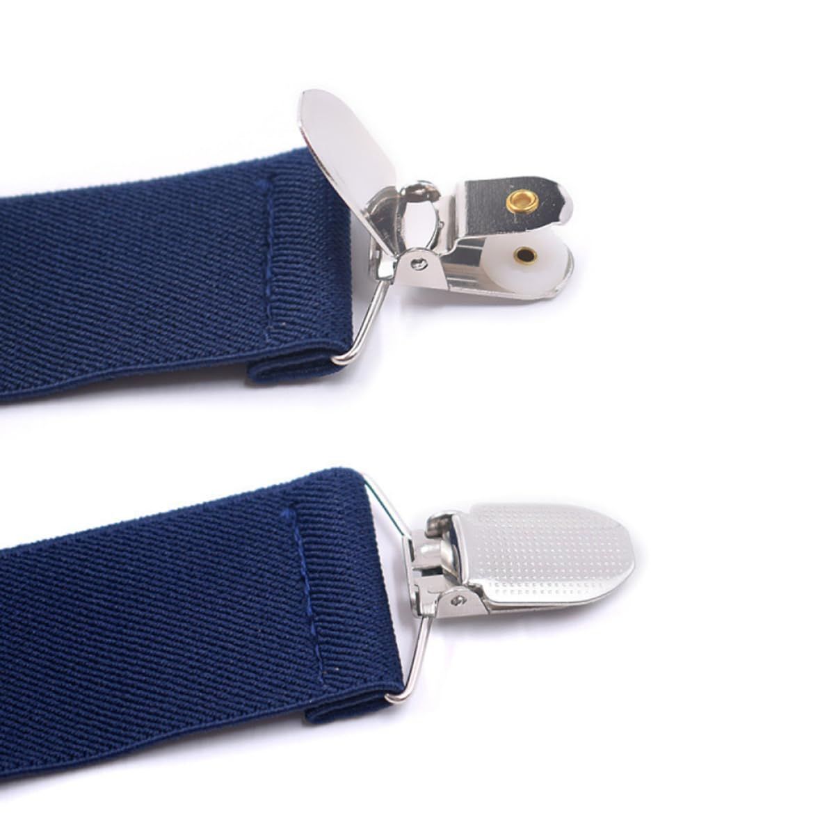 Men's Suspender - Adjustable Y-Back Clip-On Suspenders for Men with Heavy Duty Strong Clips (navy blue) V1192-AZ-W-0727