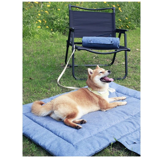 Dog Travel Mat for Camping Portable Waterproof Lightweight & Outdoor Easy Clean Pad Foldable into Compact V1192-AZ-W-0728