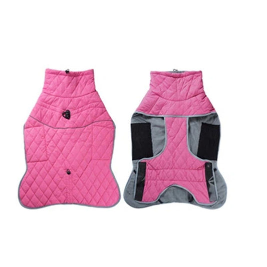 Winter Coat - Waterproof & Windproof Dog Puffer Jacket for Small to Large Dogs - Cold Weather Coat with V1192-AZ-W-0729