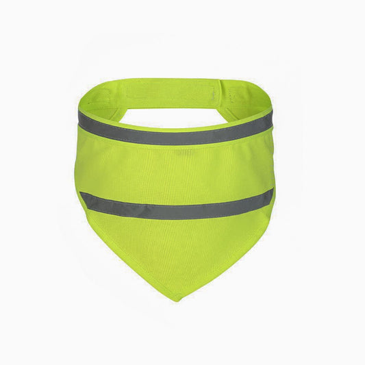 Set of 2 Dog Reflective Scarf Safety Pet Hunting Bandana, scarf reflective cat and dog drool towelGreen,M V1192-AZ-W-0730