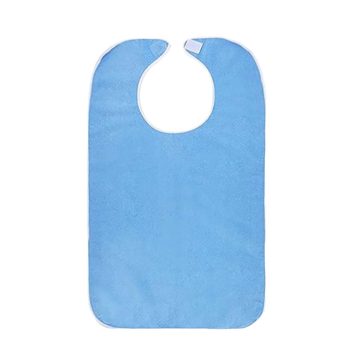 4 Pack Adult For Elderly Women Men Cloth Bib For Eating Adjustable bib Clothing Protectors Blue V1192-AZ-W-0735