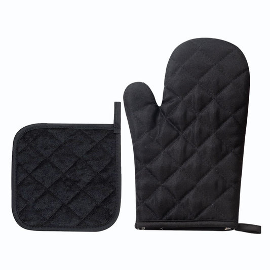 Oven Mitts and Pot Holders 4 pcs Set,High Heat Resistant 500 Degree Extra Thicken Long Kitchen Cotton Oven V1192-AZ-W-0736