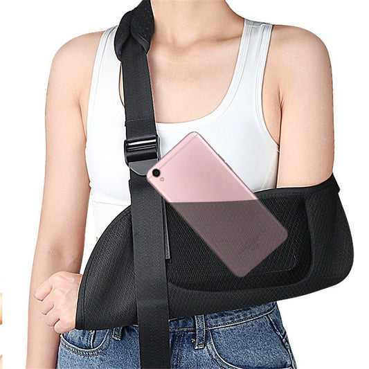 Arm shoulder sling, breathable sling with shoulder pad, used to support male and female rotator cuff V1192-AZ-W-0739