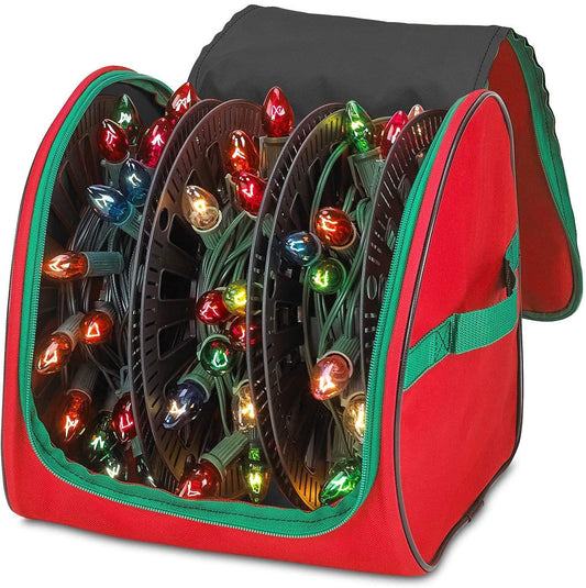 Christmas Light Storage Reels - Christmas Light Organizer 600D Oxford Fabric - Lights Storage - Stitched V1192-AZ-W-0746